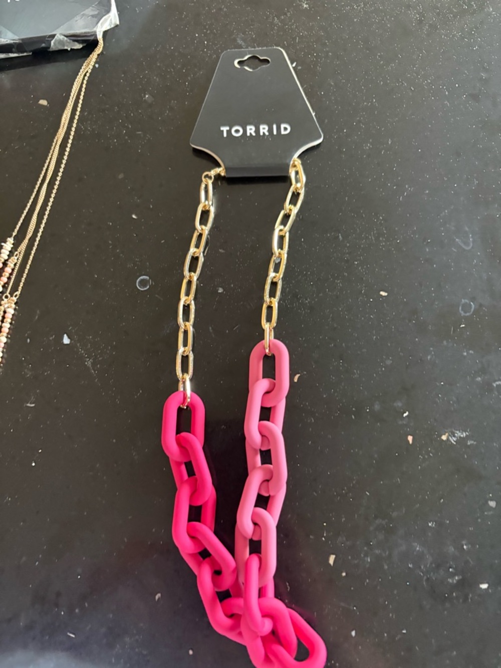 Torrid Two Tone Pink Chunky Necklace- NWT